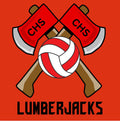 CHS Volleyball Black Lettering
