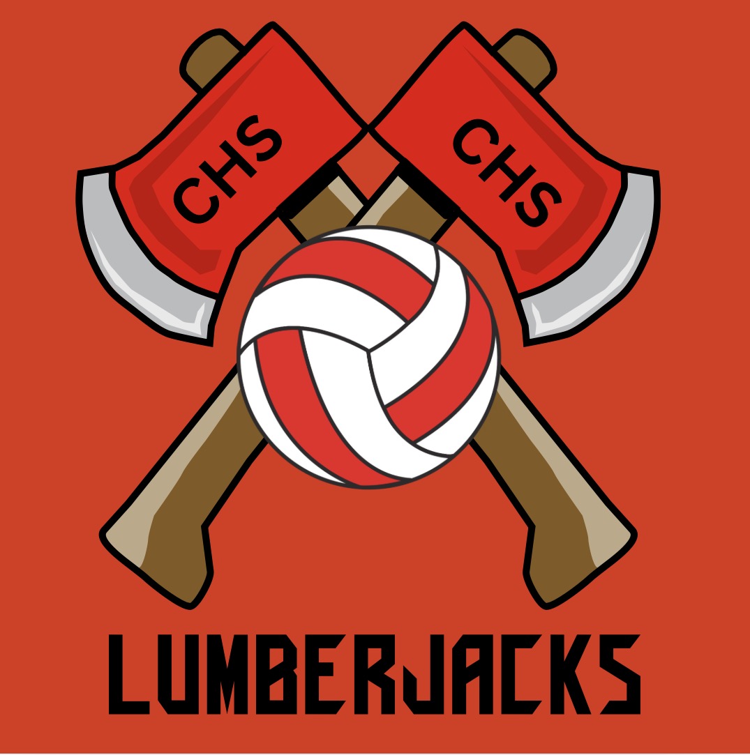 CHS Volleyball Black Lettering