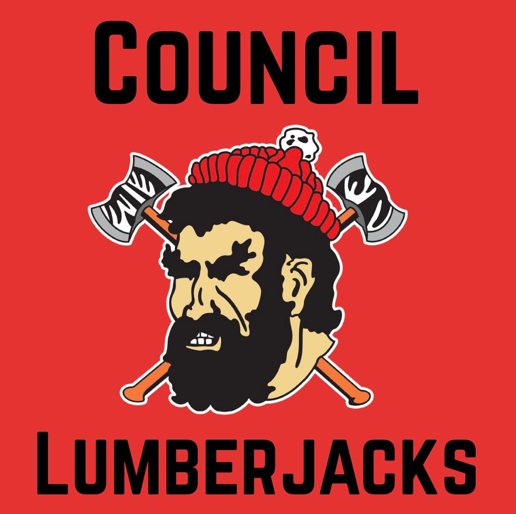 Council Lumberjack Black Lettering