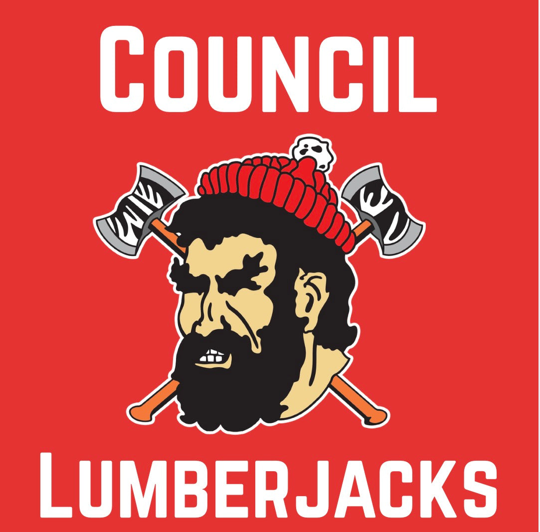 Council Lumberjacks White Lettering