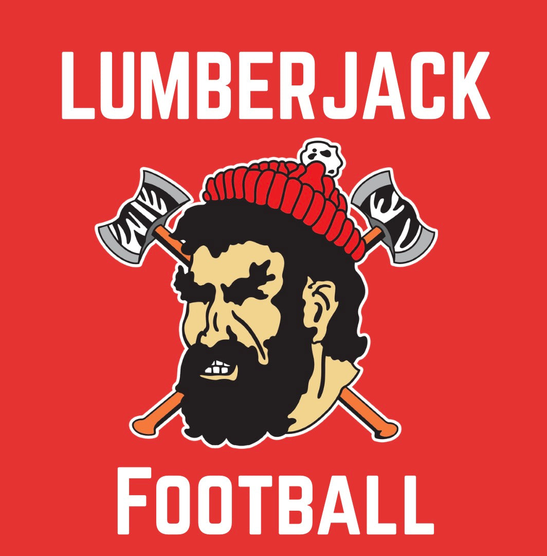 Lumberjack Football White Lettering