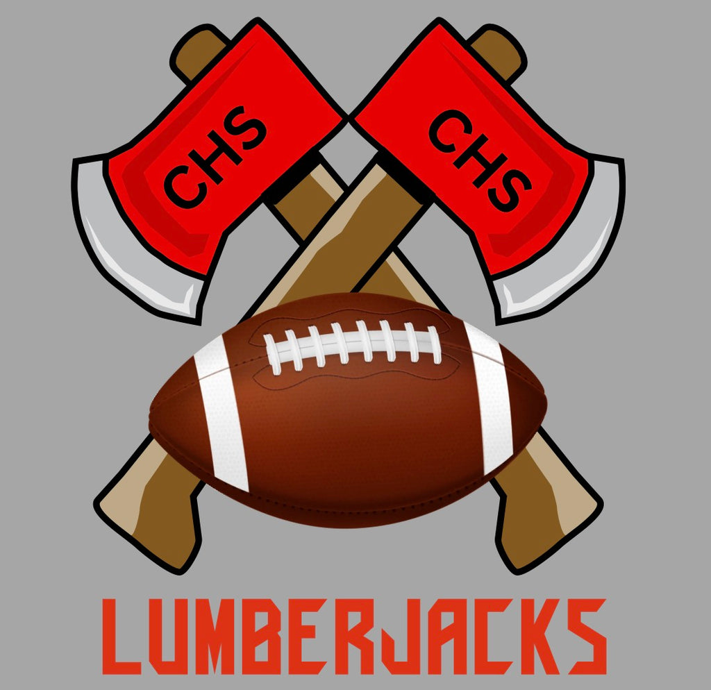 CHS Football with Red Lettering