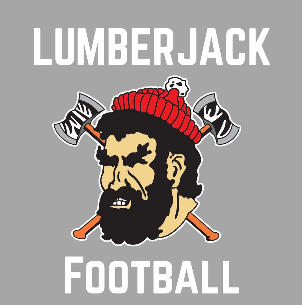 Lumberjack Football White Lettering
