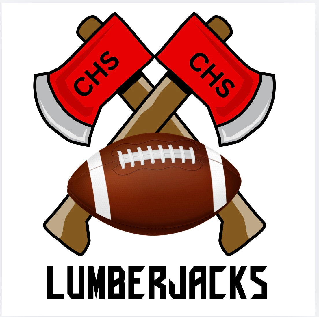 CHS Football Black Lettering