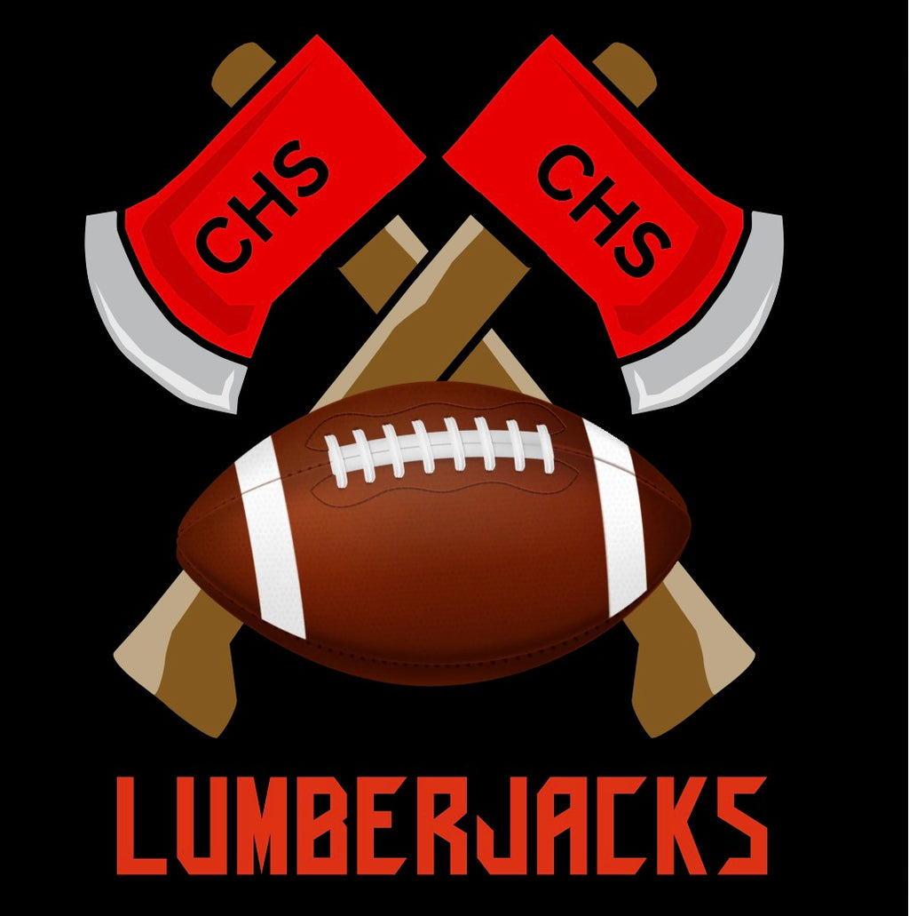CHS Football with Red Lettering