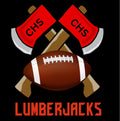 CHS Football with Red Lettering