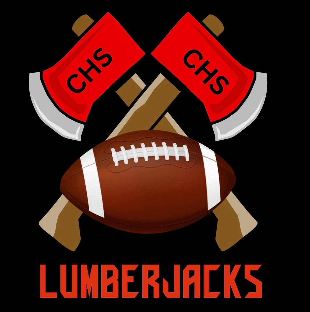 CHS Football with Red Lettering
