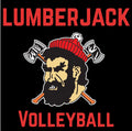 Lumberjack Volleyball Red Lettering