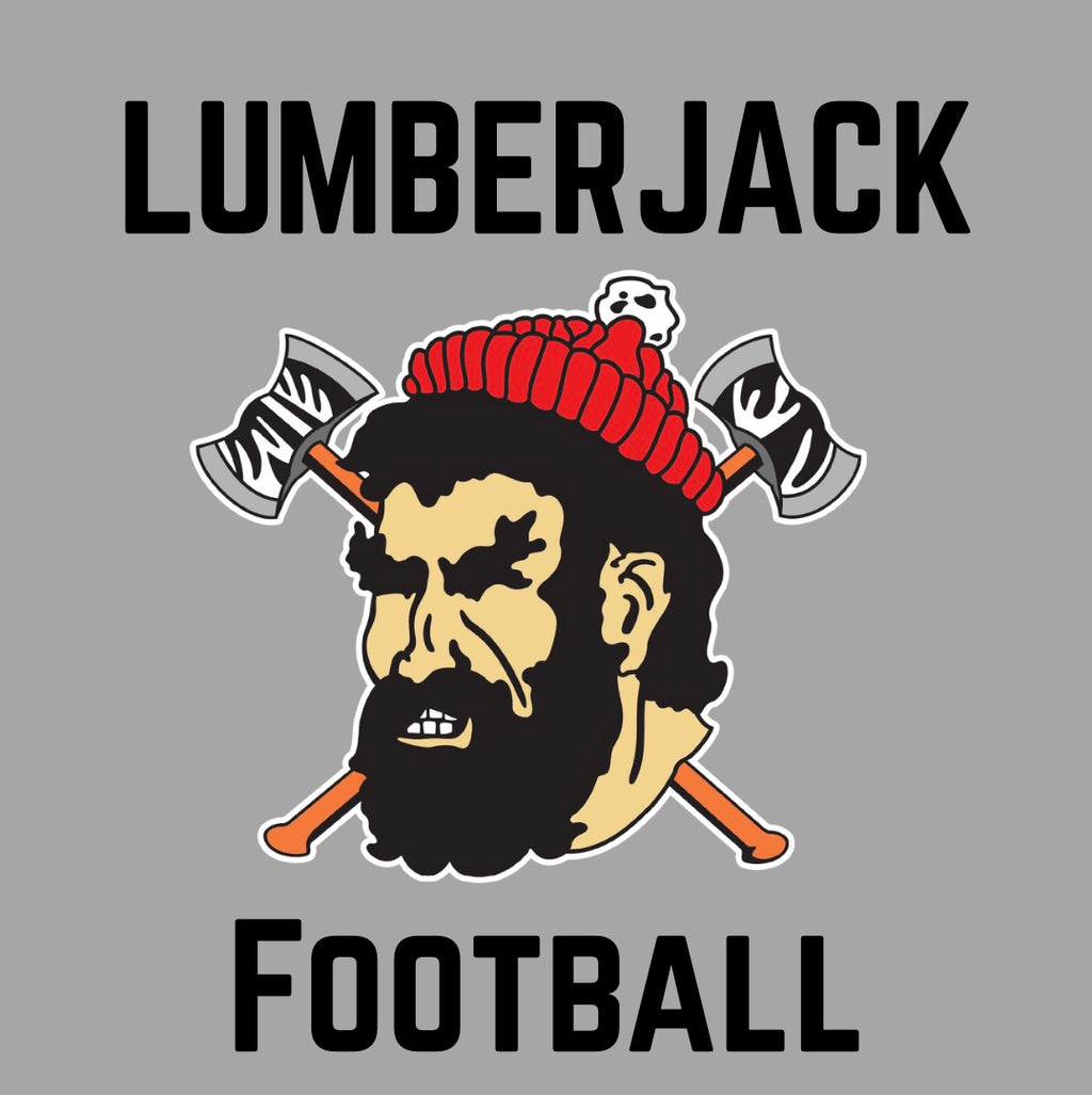 Lumberjack Football Black Lettering