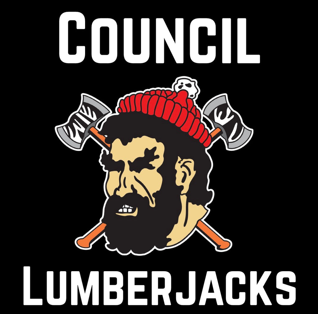 Council Lumberjacks White Lettering