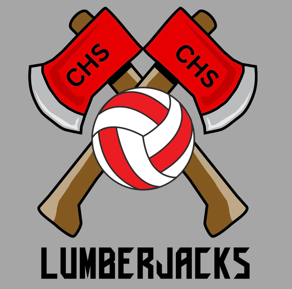 CHS Volleyball Black Lettering