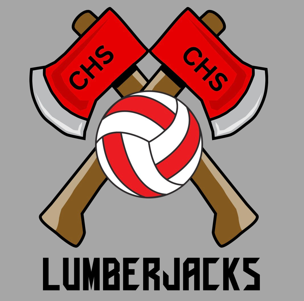 CHS Volleyball Black Lettering