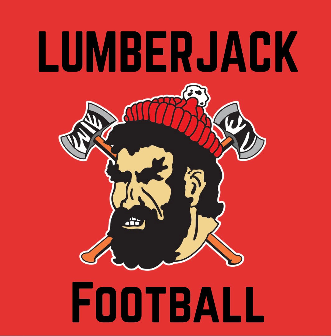 Lumberjack Football Black Lettering