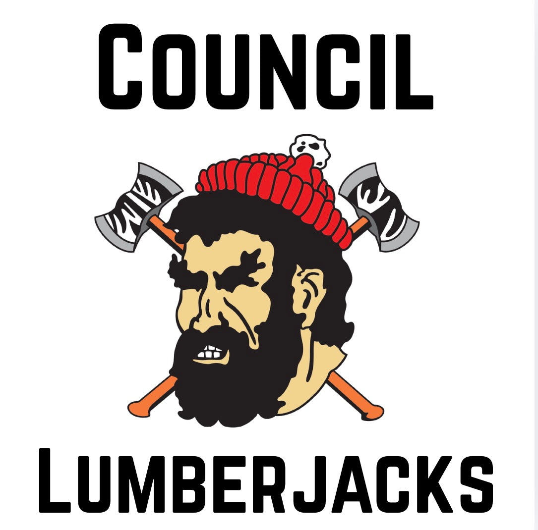 Council Lumberjack Black Lettering
